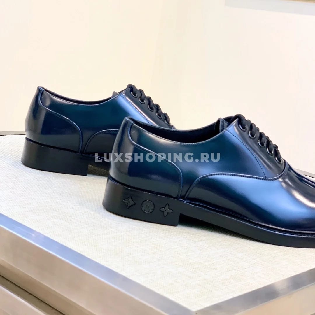 Туфли Louis Vuitton со шнурками синие - фото 4