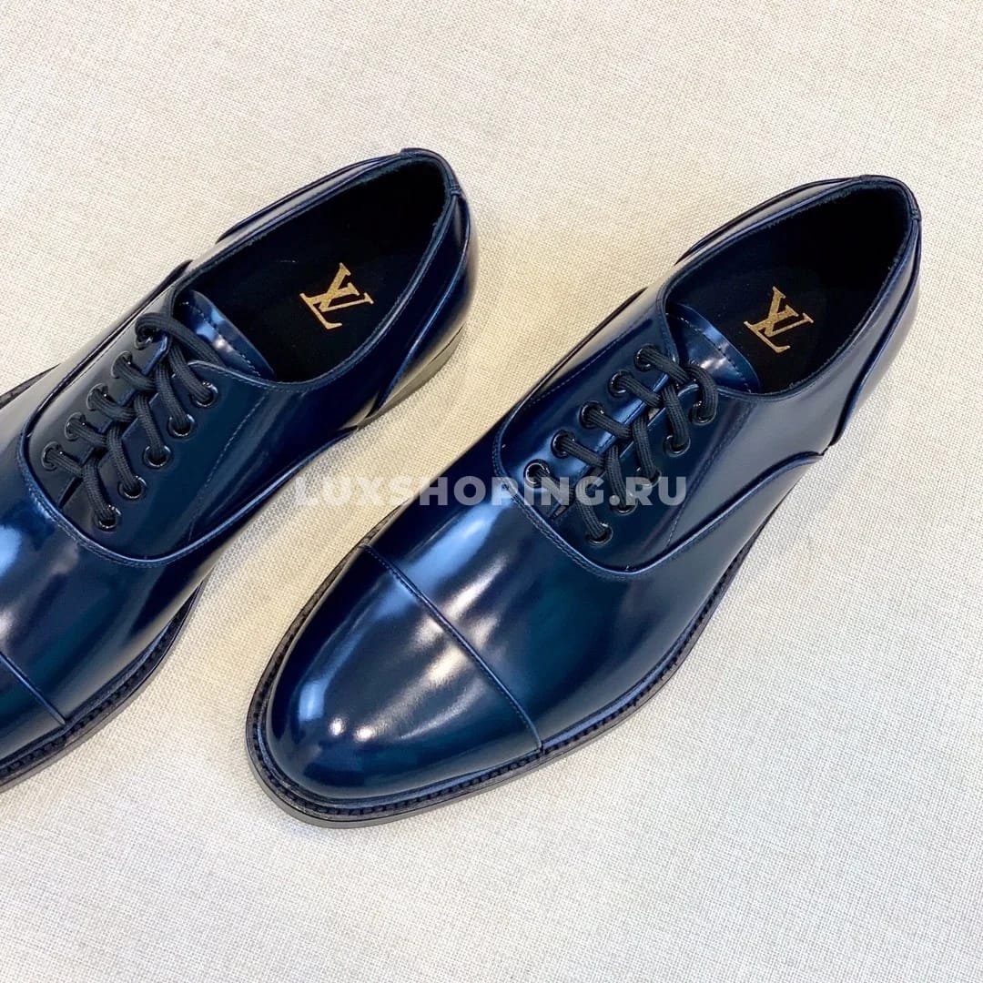 Туфли Louis Vuitton со шнурками синие - фото 5