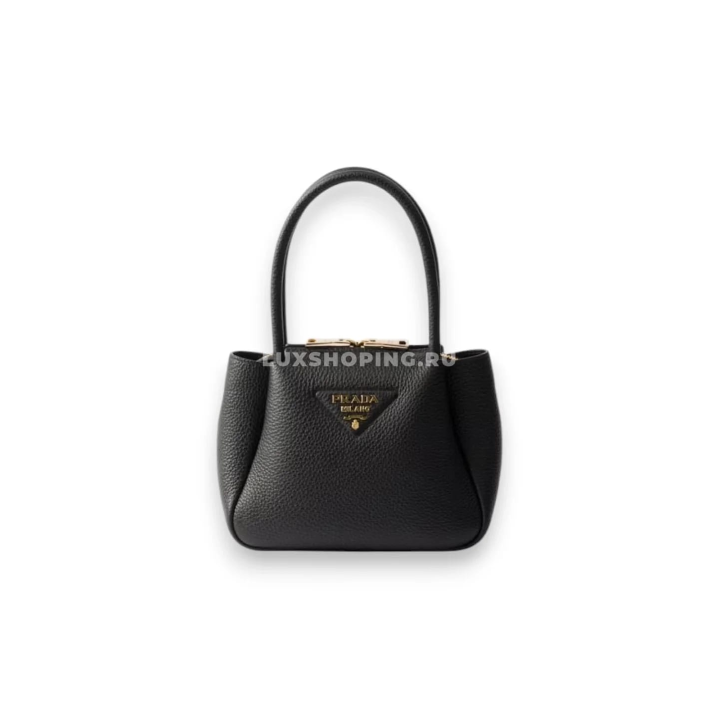 Мини-сумка Prada через плечо, черная 18×19,5×9 см