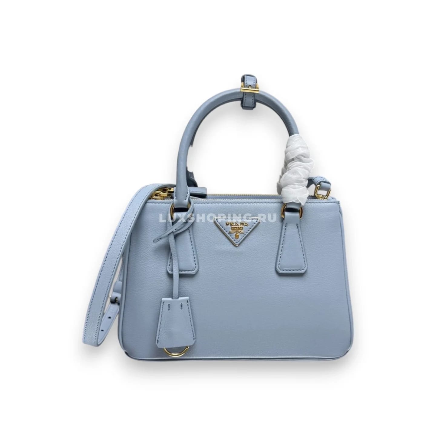 Сумка Prada Galleria Light Blue маленький размер 24,5×16,5×11 см