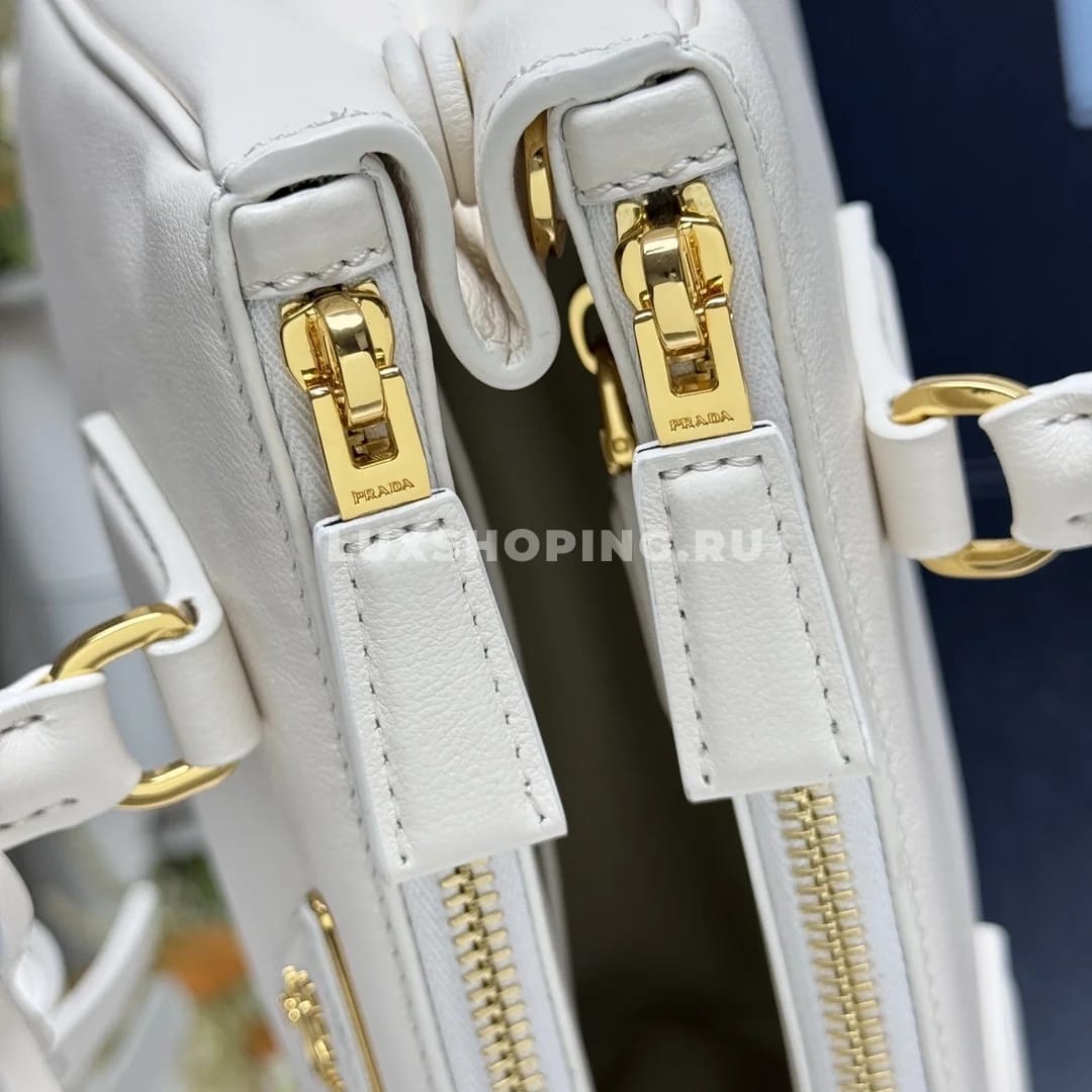 Сумка Prada Galleria white 24,5×16,5×11 см - фото 3