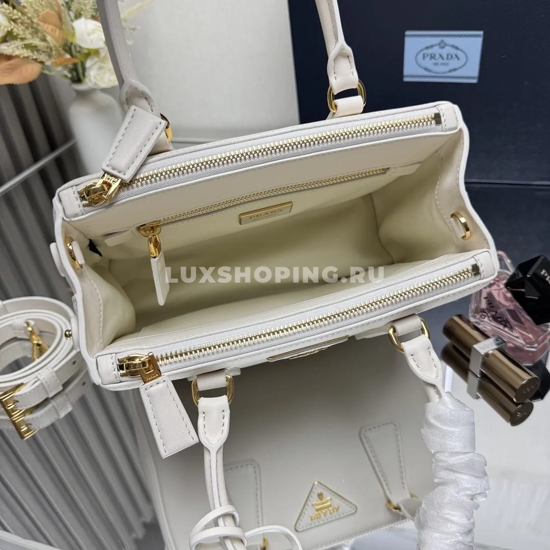 Сумка Prada Galleria white 24,5×16,5×11 см - фото 5
