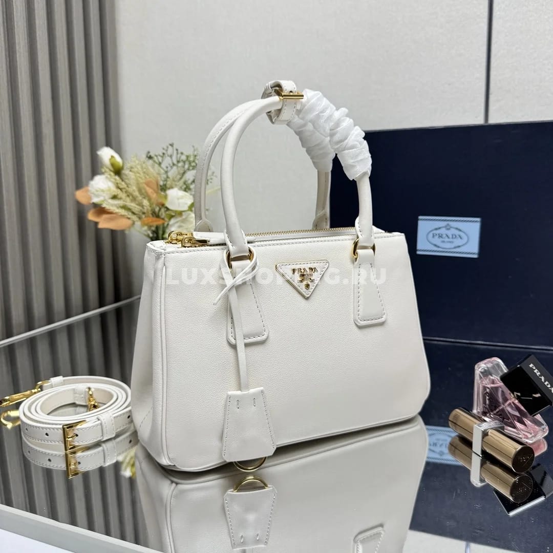 Сумка Prada Galleria white 24,5×16,5×11 см - фото 7