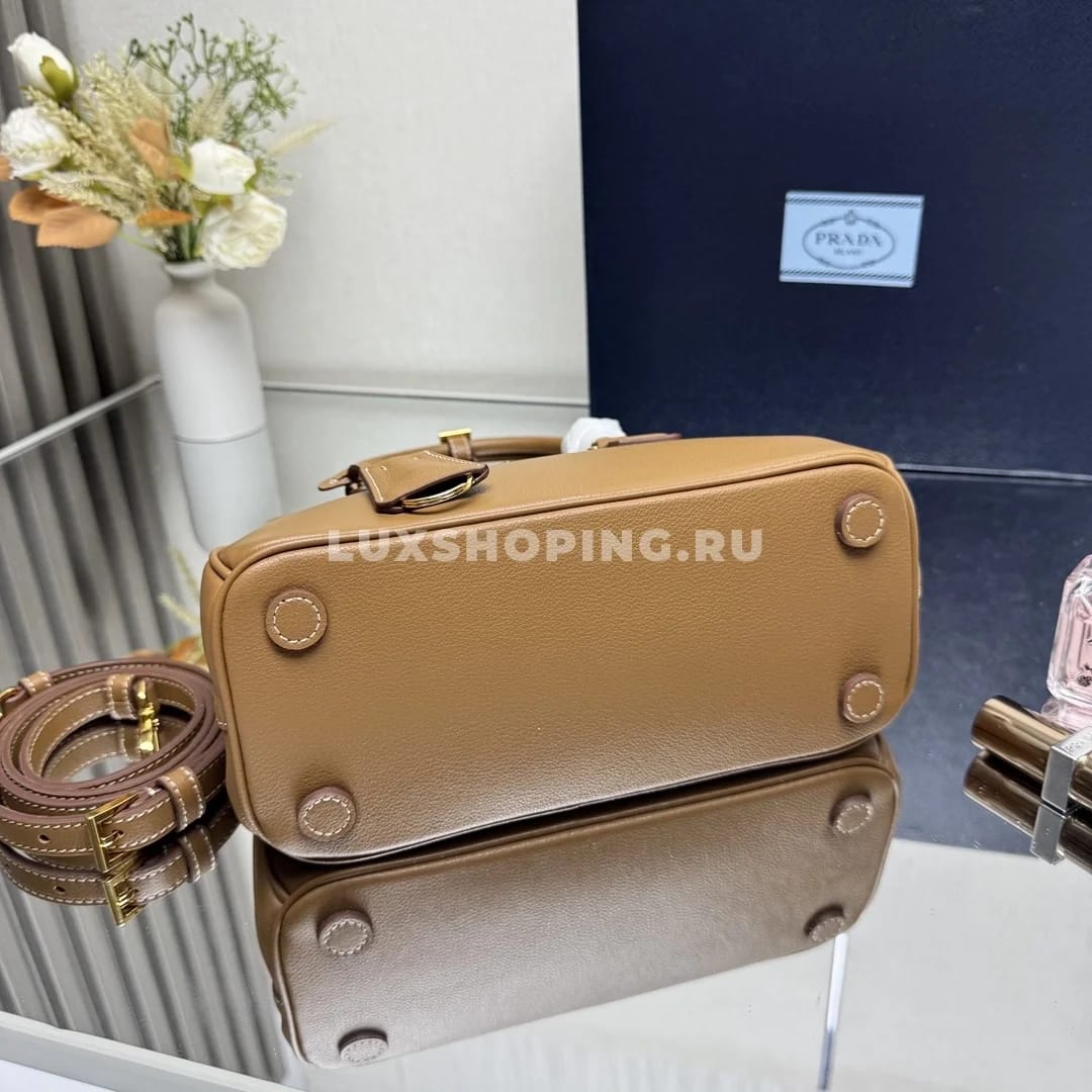 Сумка Prada Galleria caramel 24,5×16,5×11 см - фото 5