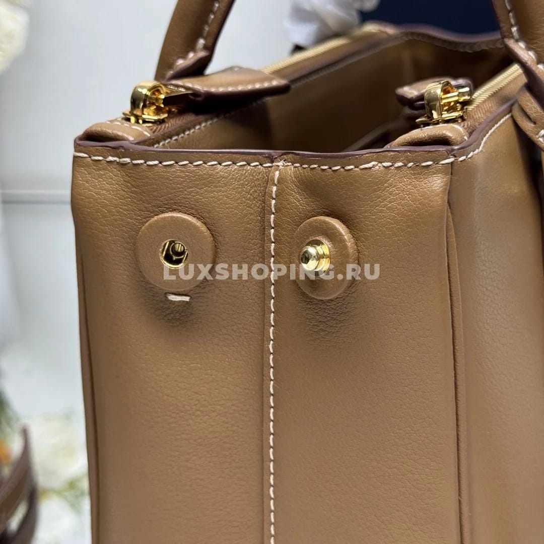 Сумка Prada Galleria caramel 28×20×12 см - фото 3