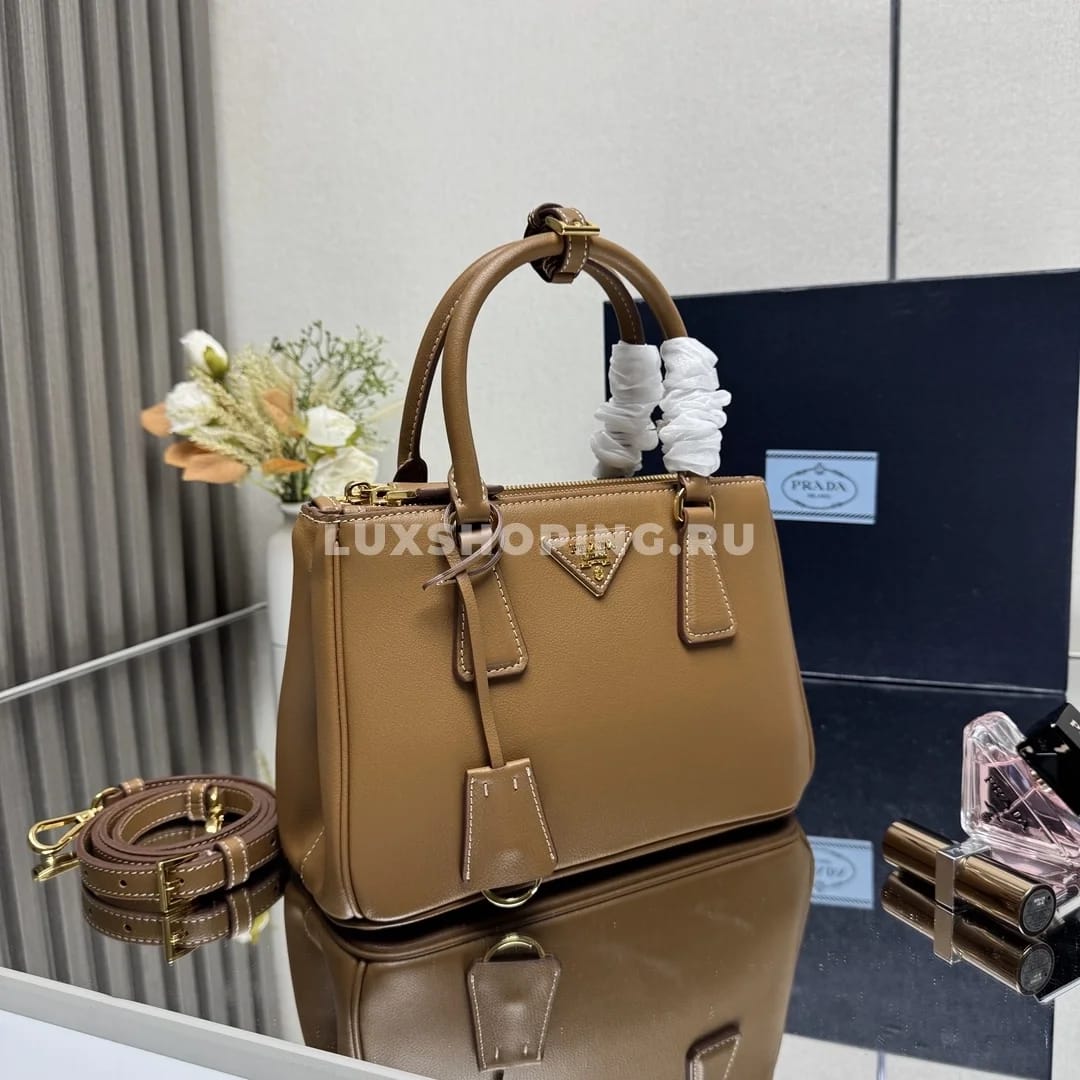 Сумка Prada Galleria caramel 28×20×12 см - фото 7