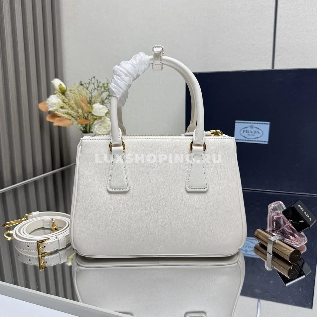 Сумка Prada Galleria white 28×20×12 см - фото 8
