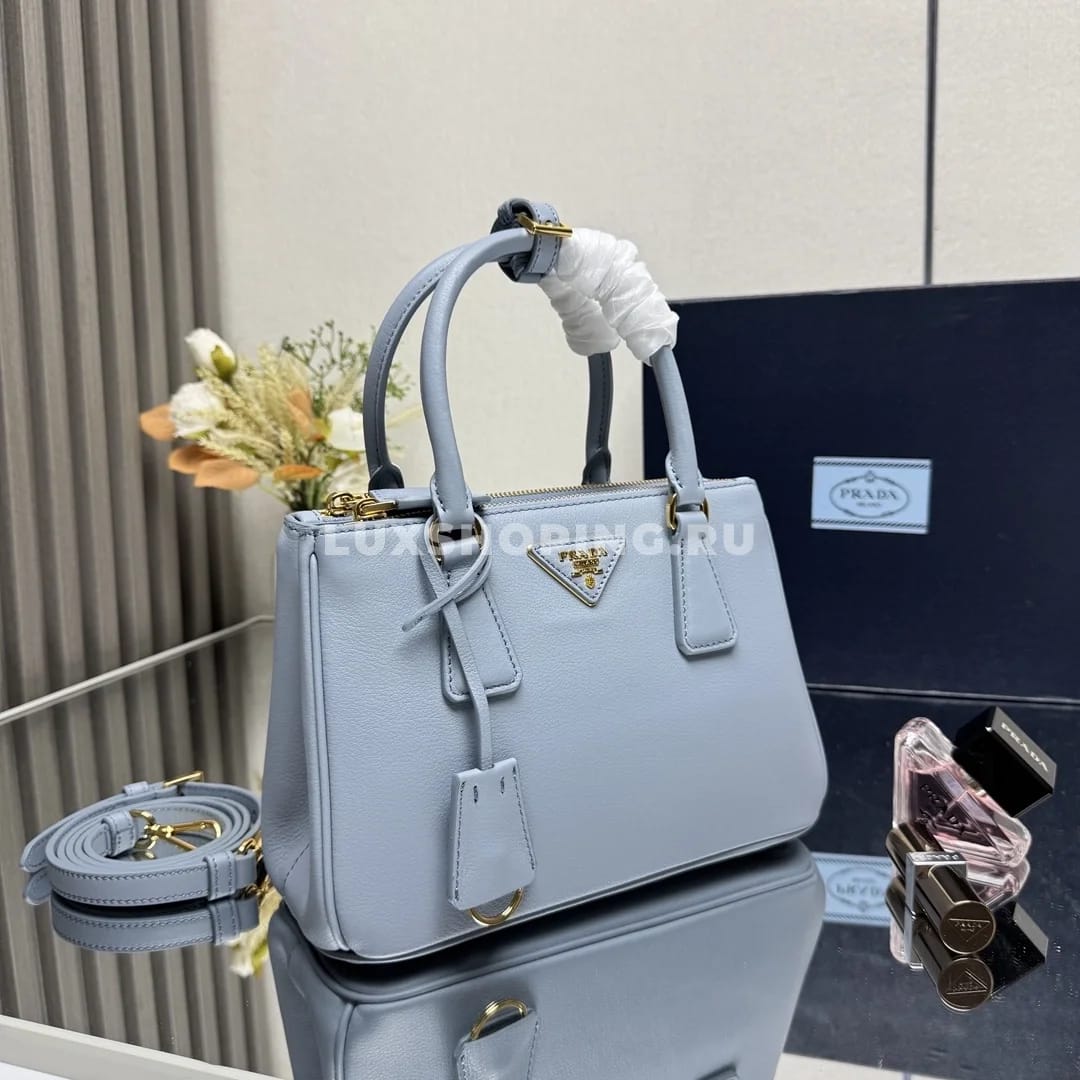 Сумка Prada Galleria Light Blue 28×20×12 см - фото 6