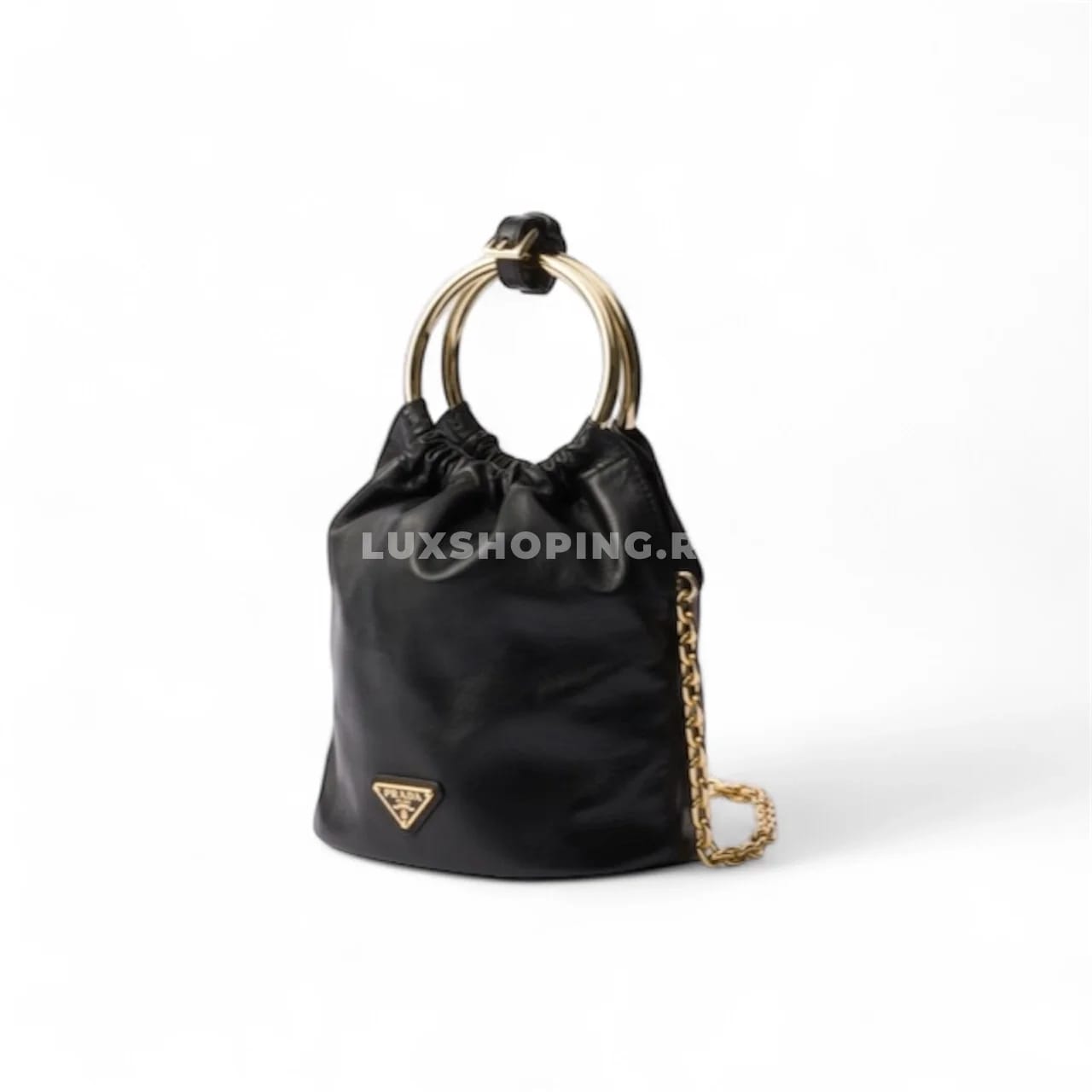 PRADA | Мини сумка из кожи наппа 15×19×8 см
