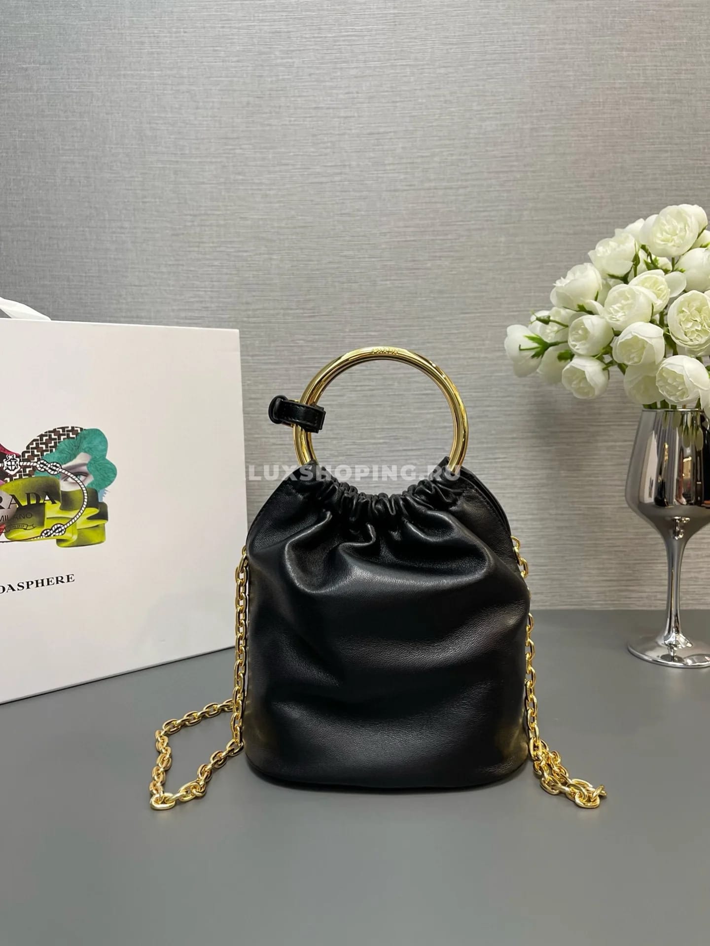 PRADA | Мини сумка из кожи наппа 15×19×8 см - фото 3