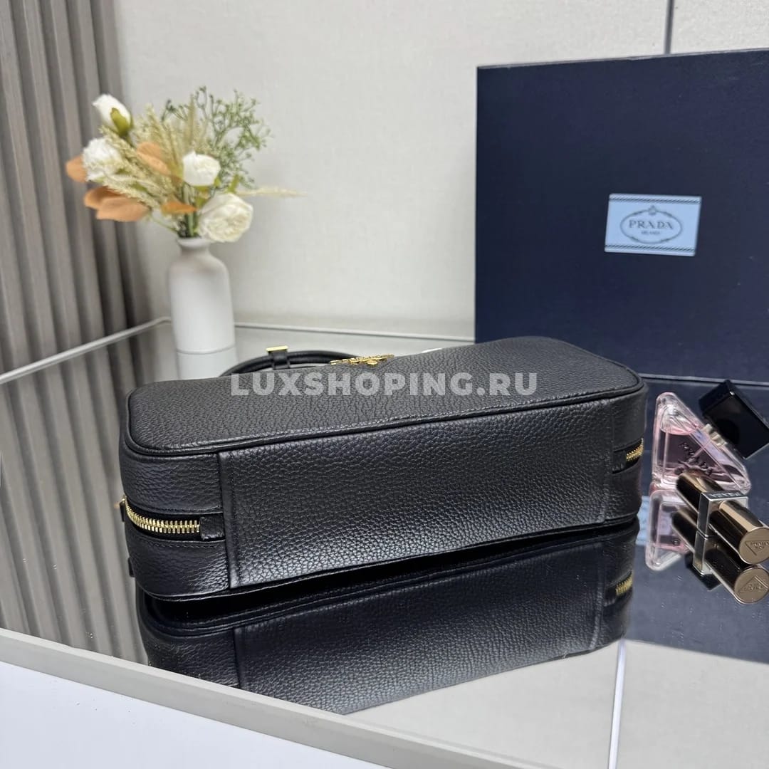 Сумка Prada прямоугольная из кожи черная 29×14×8,5 см - фото 5