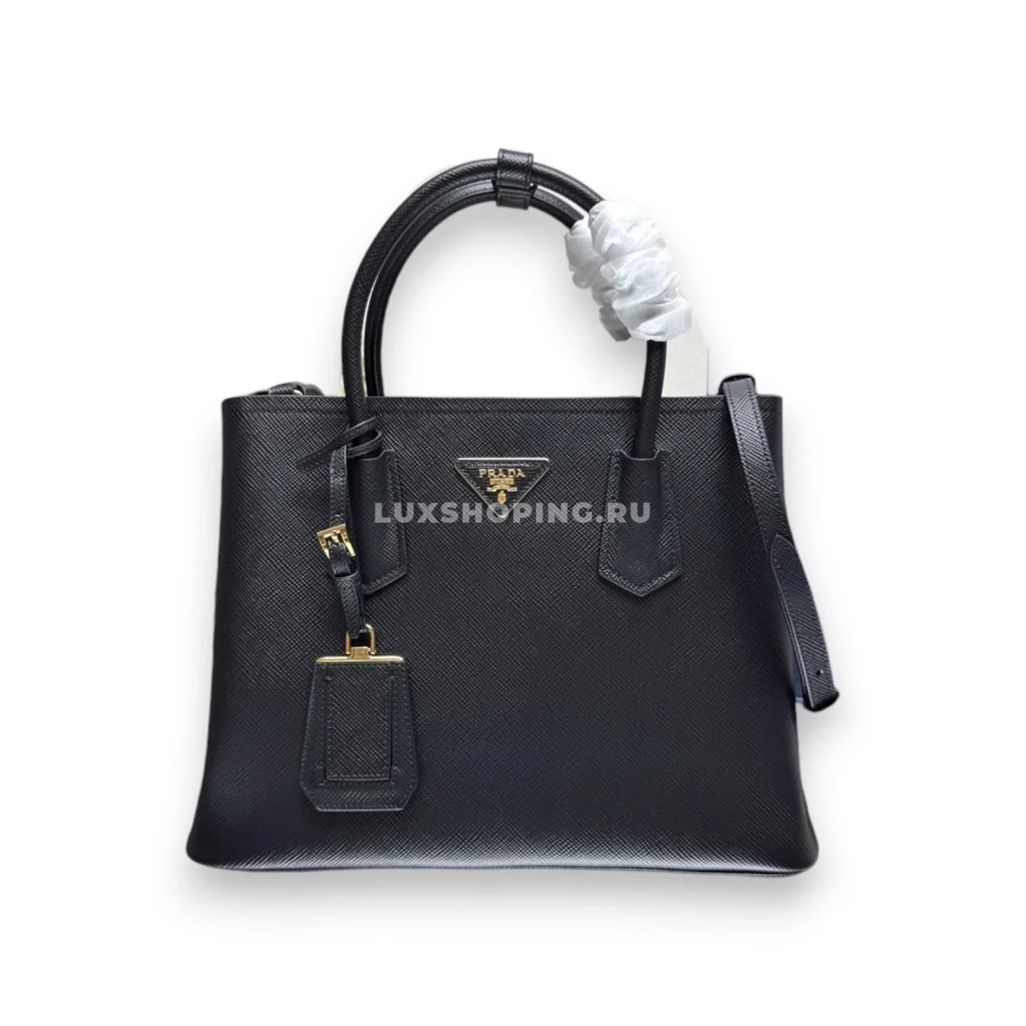 Сумка Prada Double черная 33×24,5×14 см