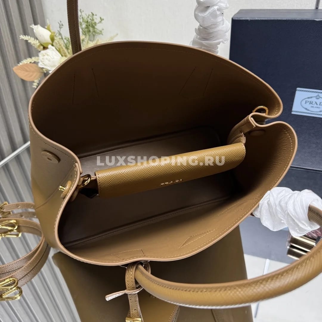 Сумка Prada Double карамельная 33×24,5×14 см - фото 5