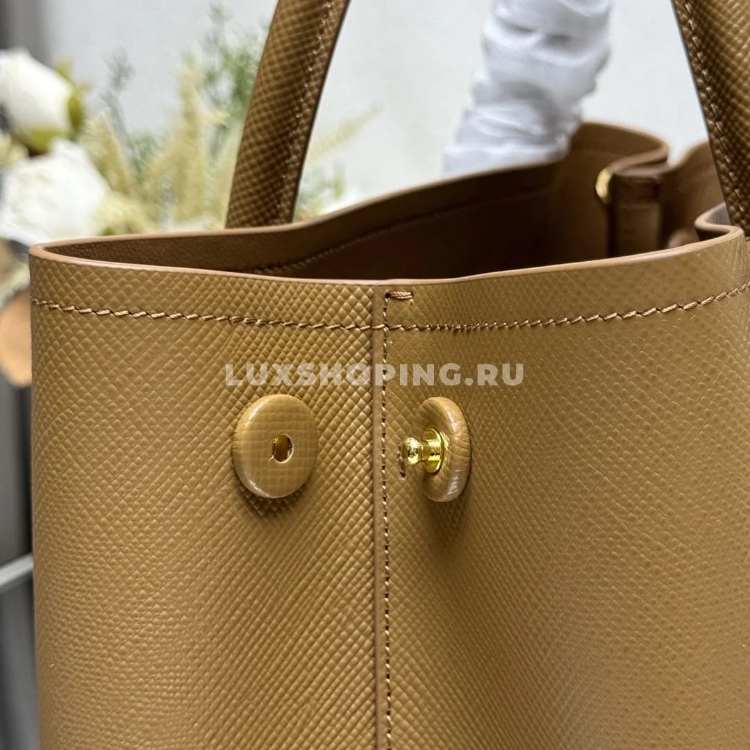 Сумка Prada Double карамельная 33×24,5×14 см - фото 6