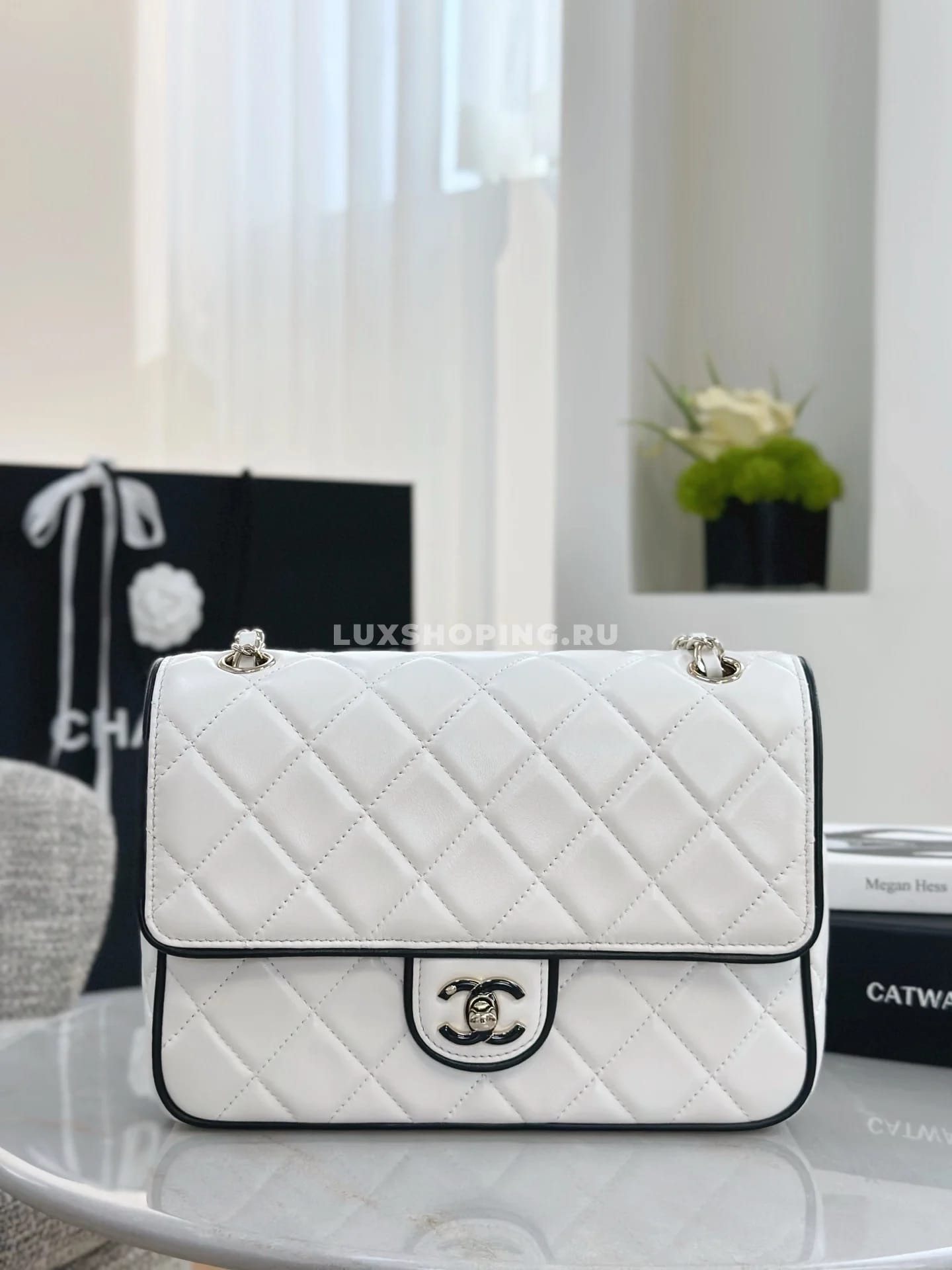 Сумка Chanel 25P Panda Square Flap Bag 17×23×6,5 см - фото 4
