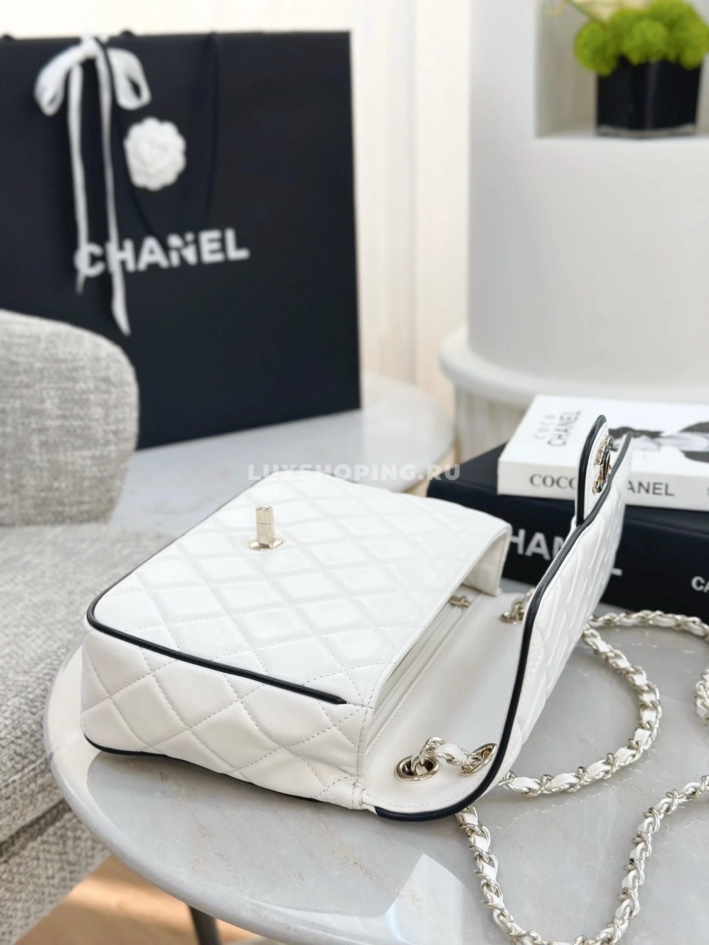 Сумка Chanel 25P Panda Square Flap Bag 17×23×6,5 см - фото 7