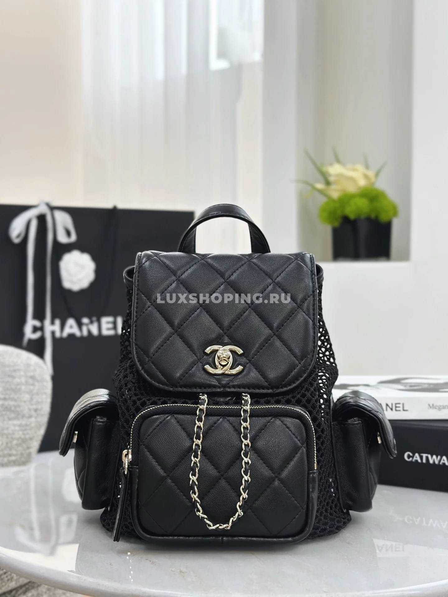 Рюкзак Chanel Spring-Summer 2025 Fisherman Net Backpack 23×25×13 см - фото 3