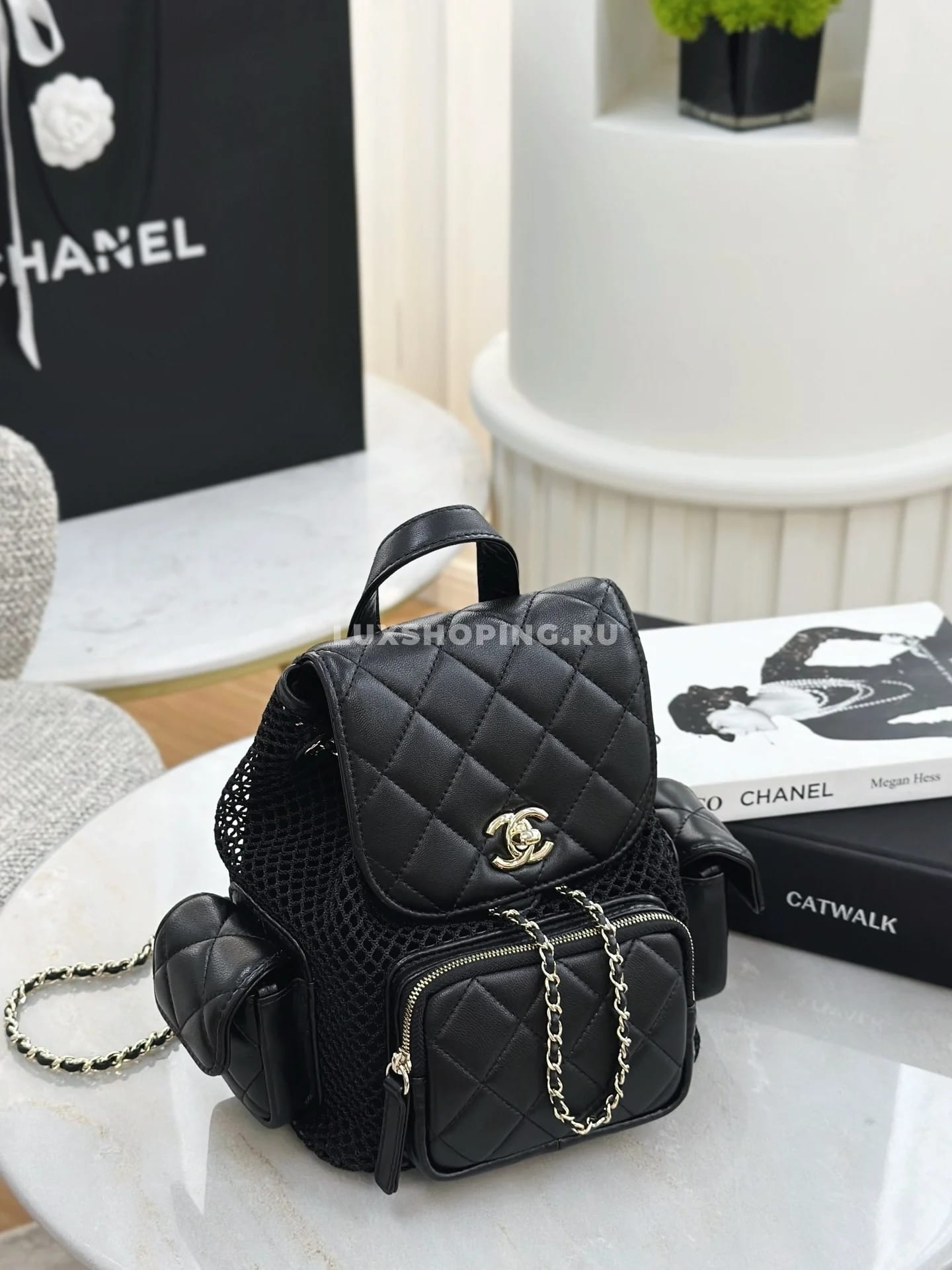 Рюкзак Chanel Spring-Summer 2025 Fisherman Net Backpack 23×25×13 см - фото 5