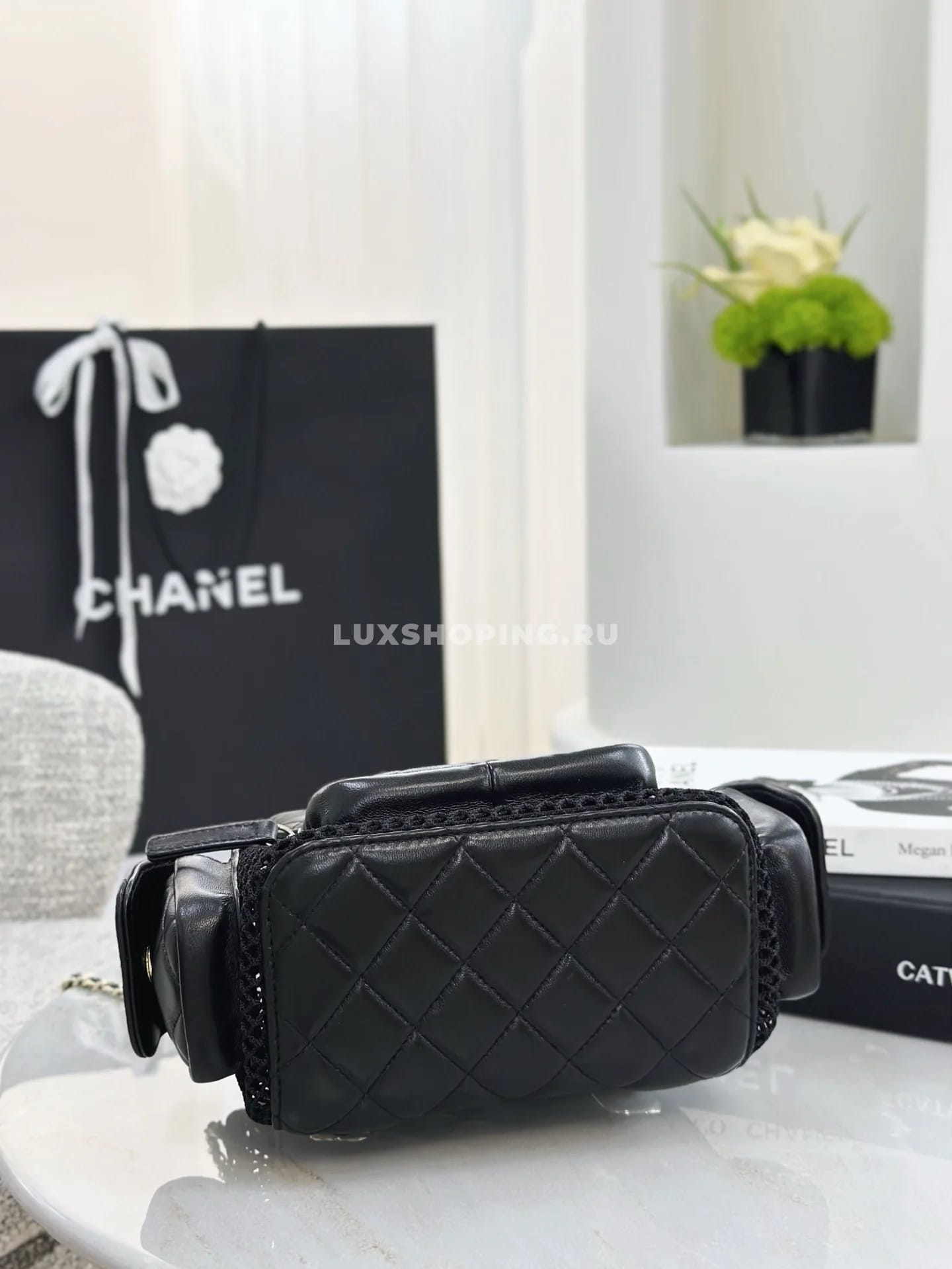 Рюкзак Chanel Spring-Summer 2025 Fisherman Net Backpack 23×25×13 см - фото 7