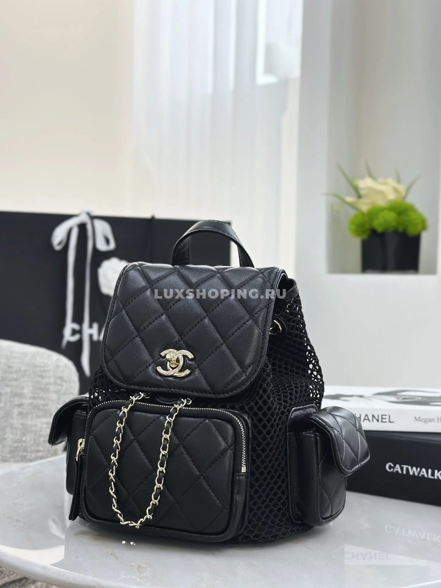 Рюкзак Chanel Spring-Summer 2025 Fisherman Net Backpack 23×25×13 см - фото 8