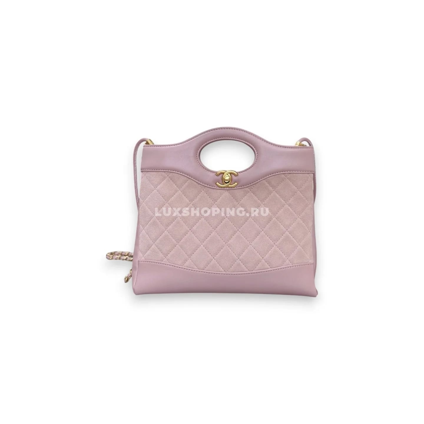 Сумка Chanel SHOPPING розовая 22×23×5,5 см