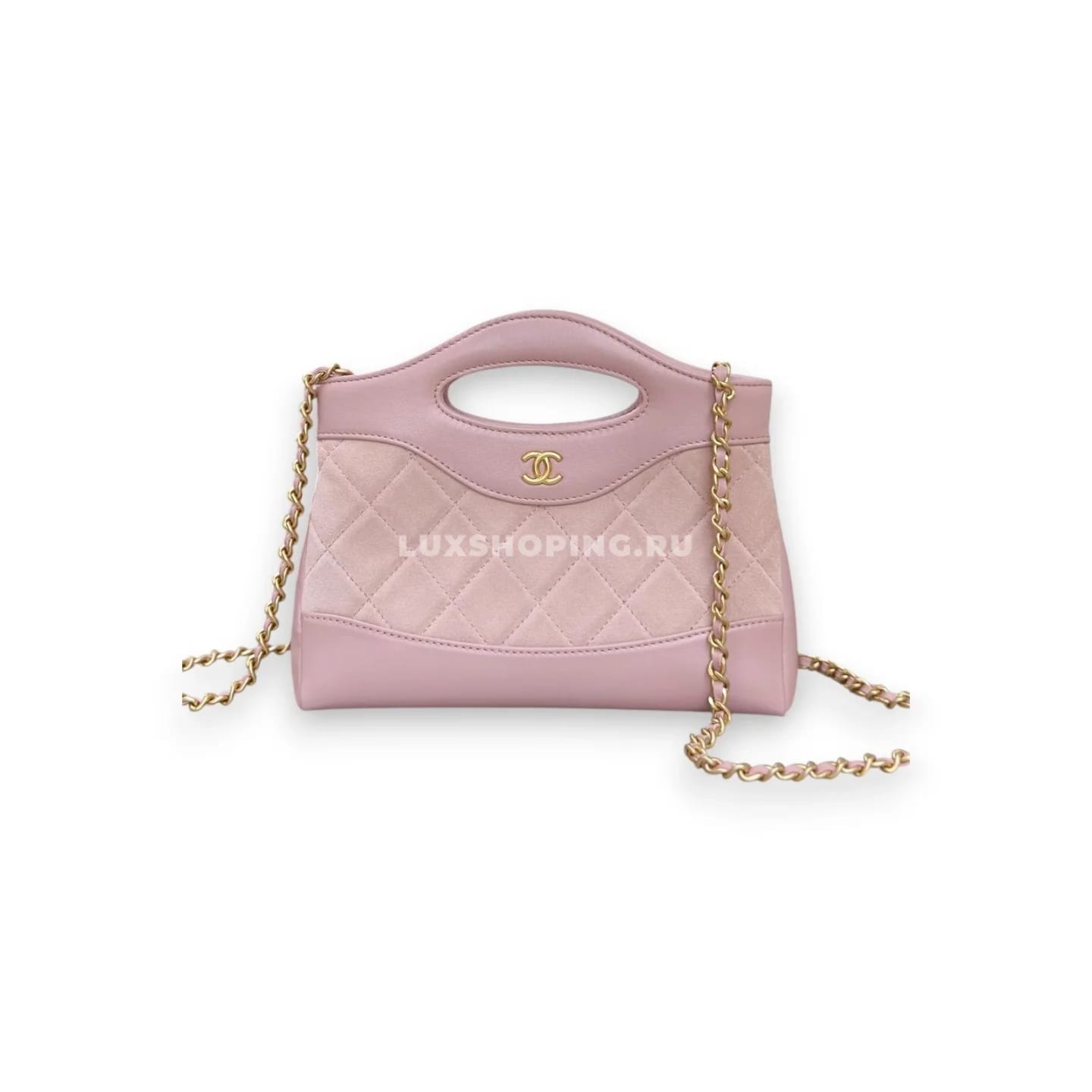 Сумка Chanel SHOPPING розовая 17,5×20,5×4 см