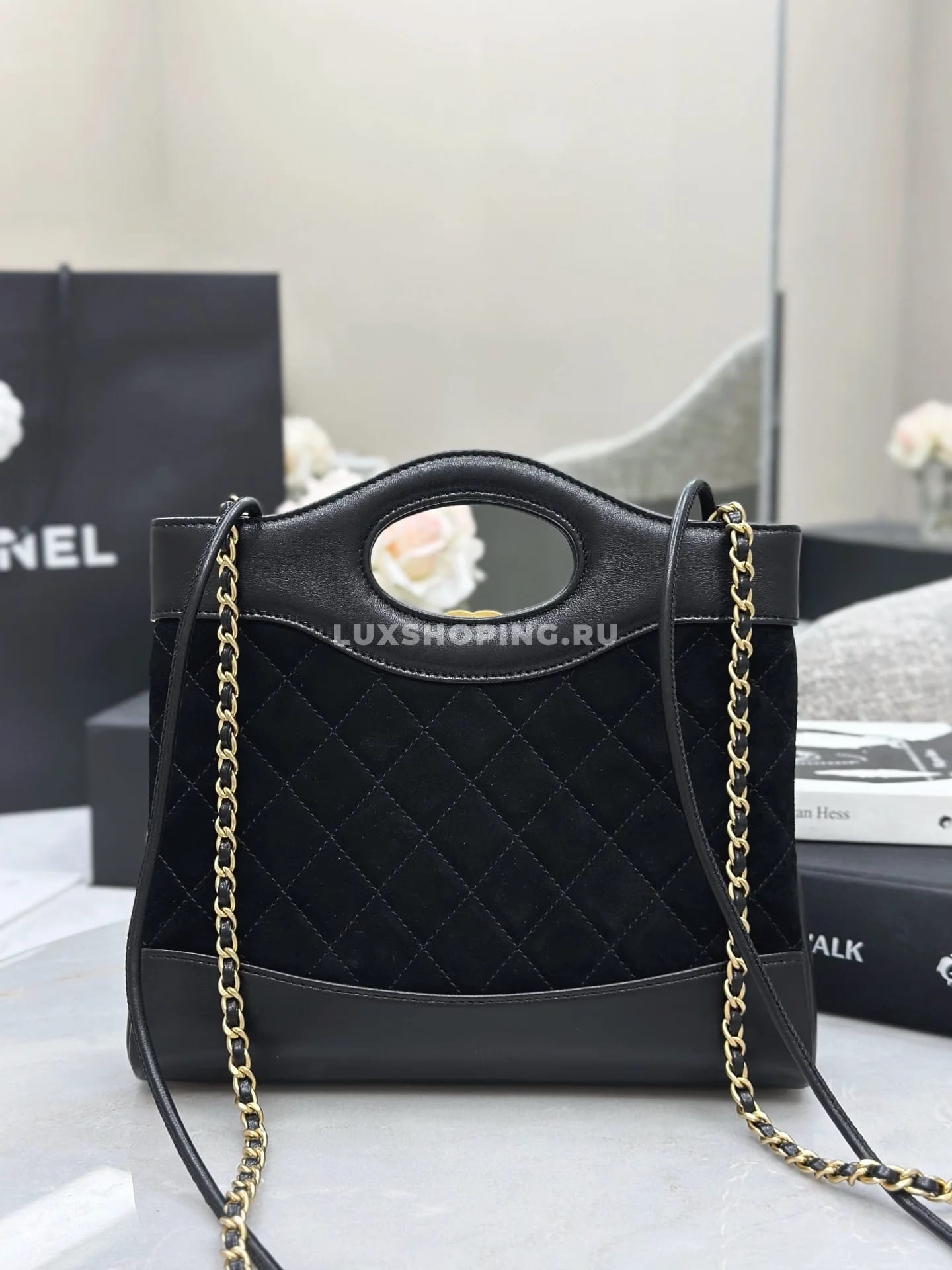 Сумка Chanel 25P Bag  2025 черная 22×23×5,5 см - фото 2