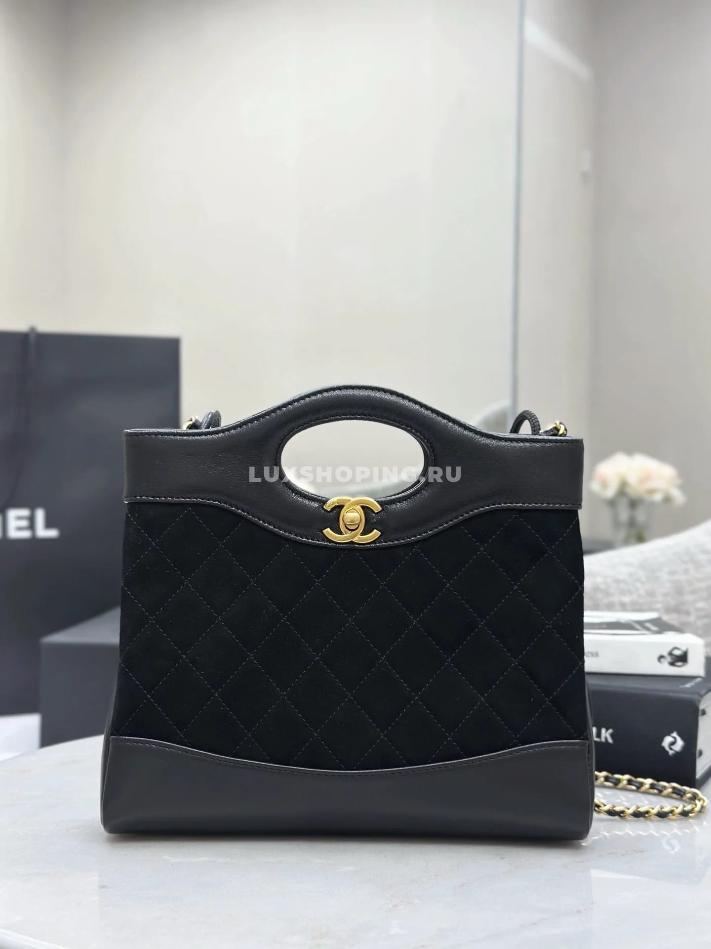 Сумка Chanel 25P Bag  2025 черная 22×23×5,5 см - фото 7