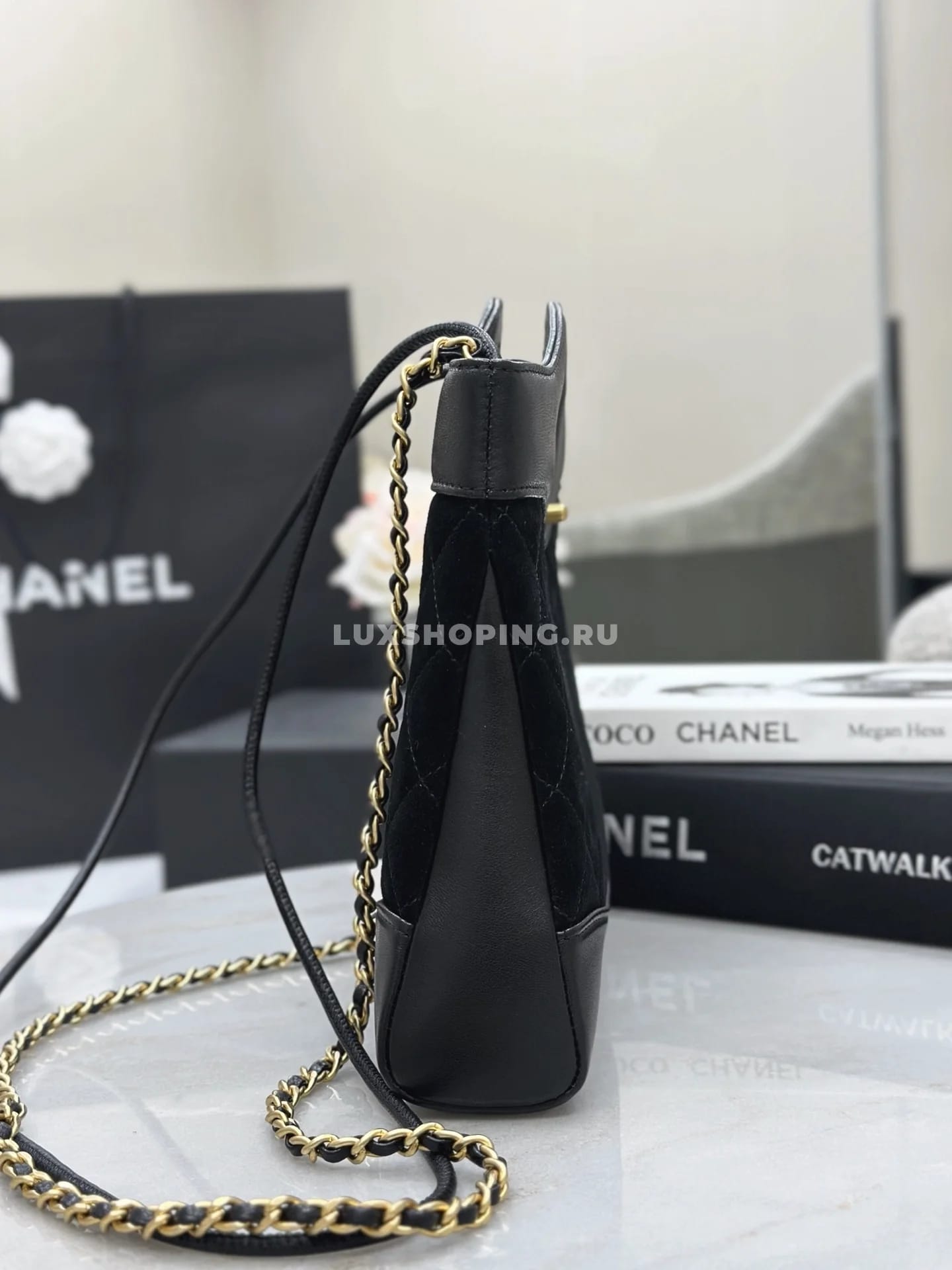 Сумка Chanel 25P Bag  2025 черная 22×23×5,5 см - фото 8