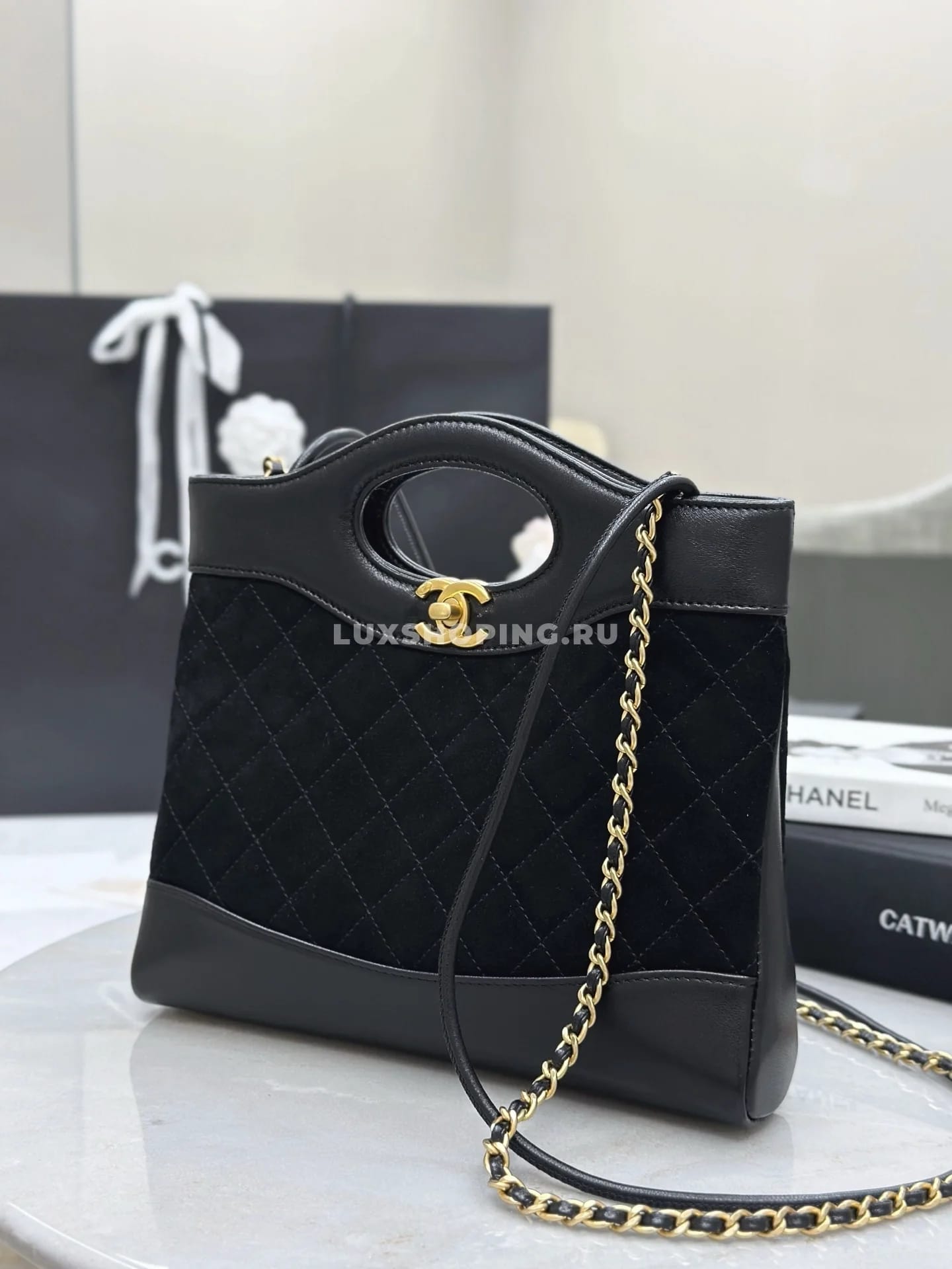 Сумка Chanel 25P Bag  2025 черная 22×23×5,5 см - фото 10