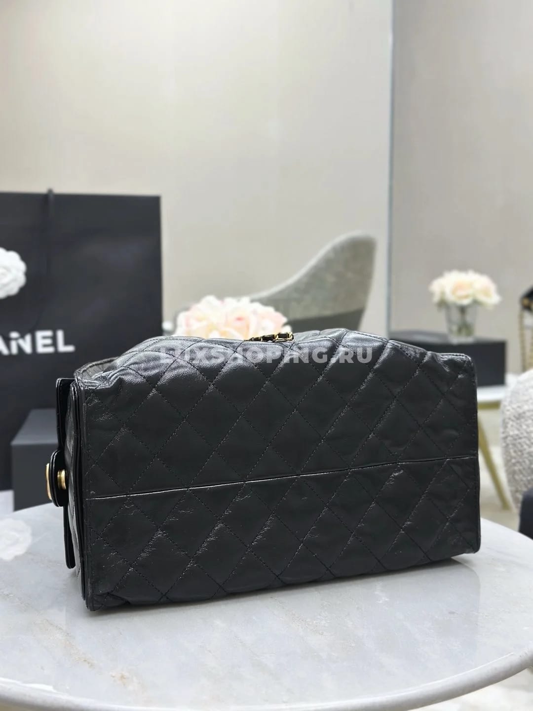 Сумка Chanel hobo 2025 черная 40×30×15 см - фото 6