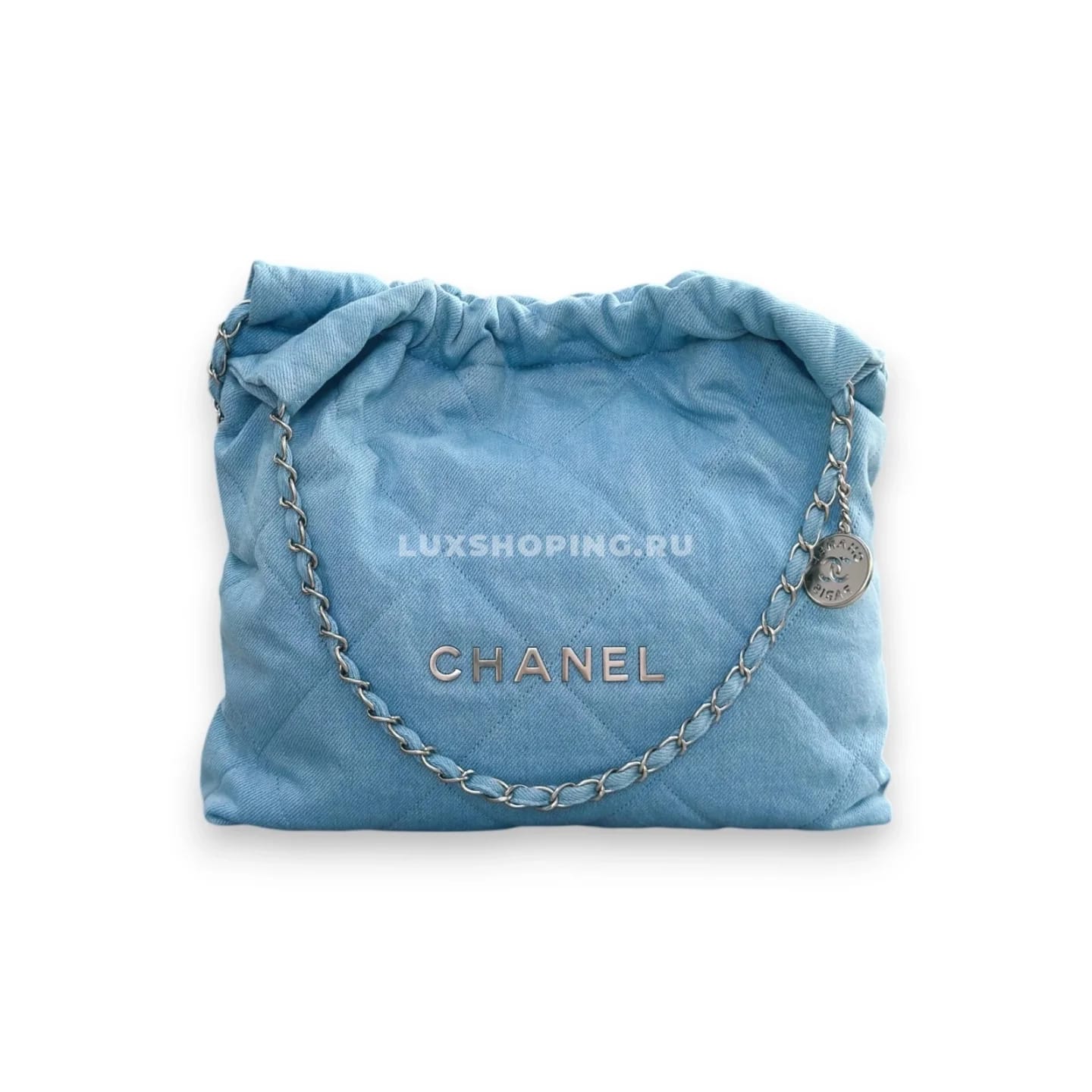Сумка Chanel 22 джинсовая 39×42×8 см