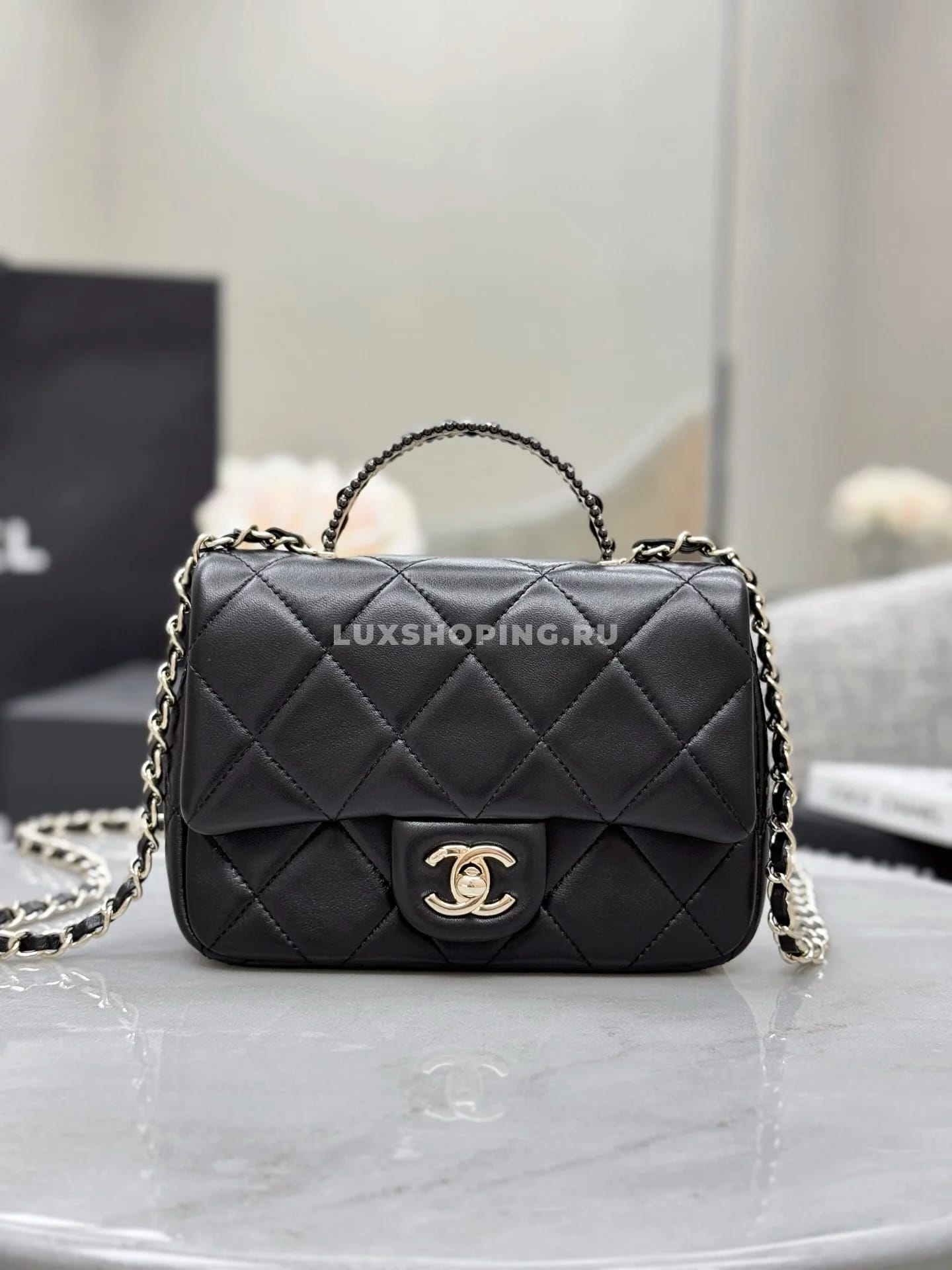 Сумка Chanel Handle Square Flap 14×18×7 см - фото 5