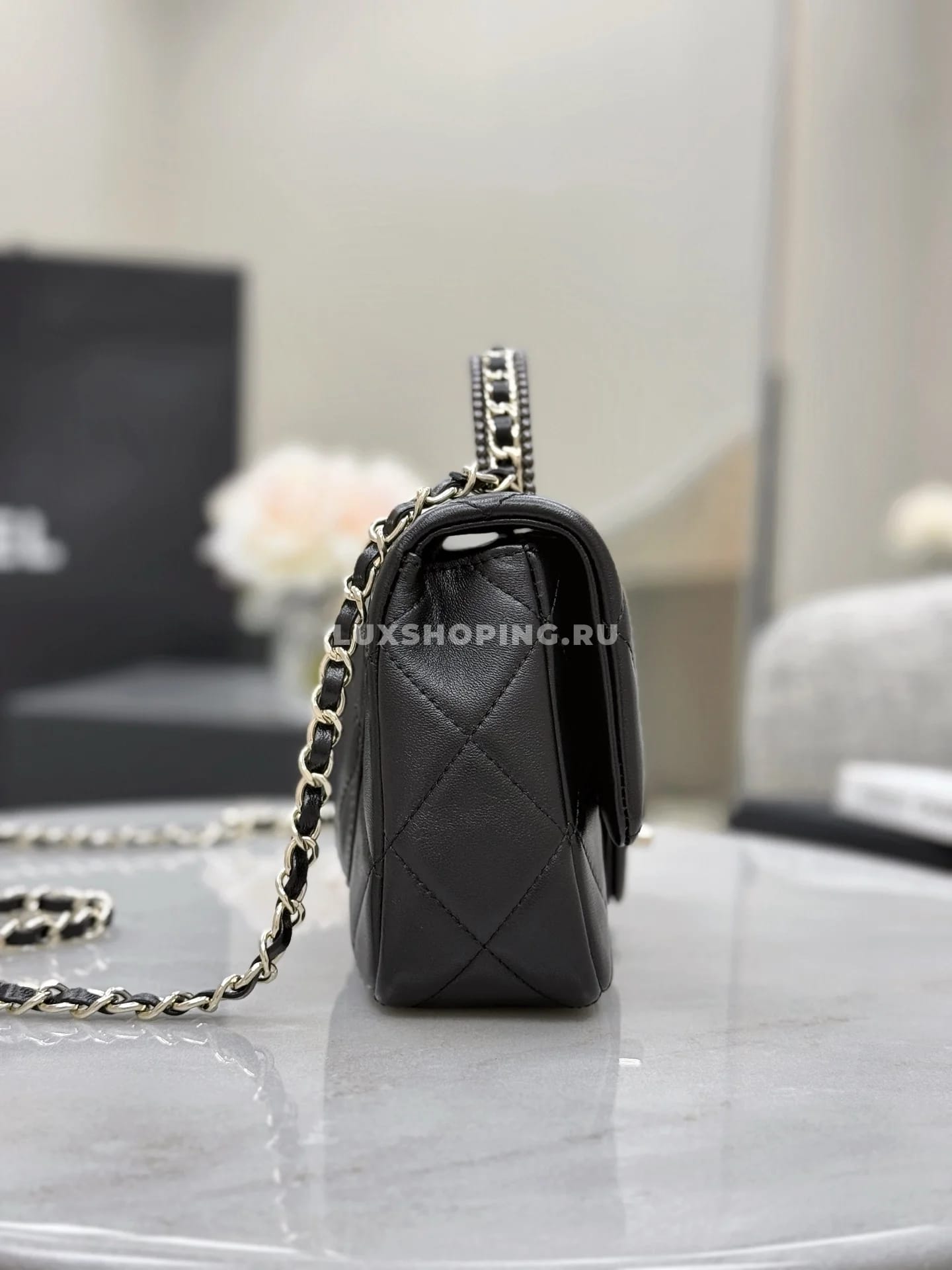 Сумка Chanel Handle Square Flap 14×18×7 см - фото 8