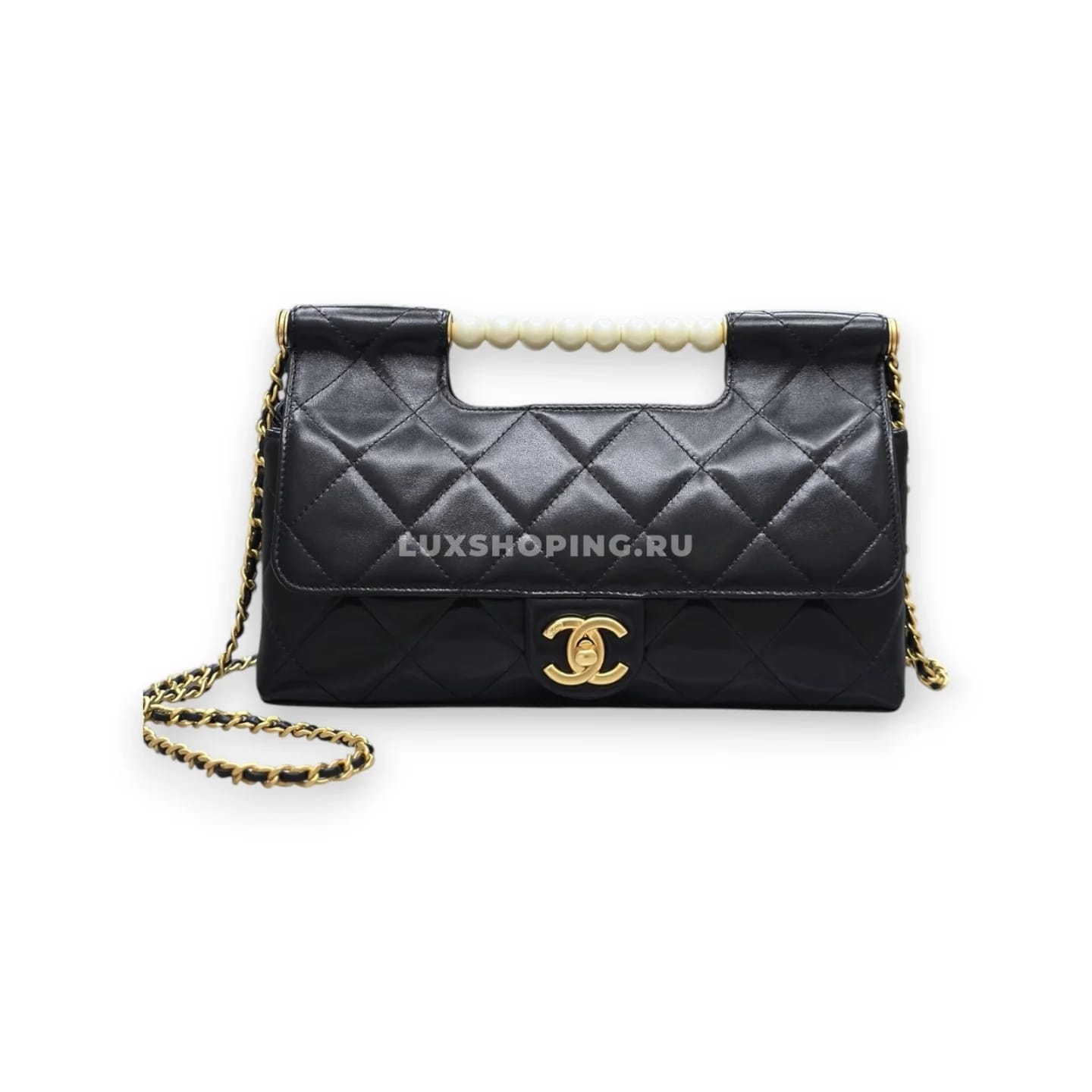 Сумка Chanel 25P Pearl Handle Bag 17×25×7 см