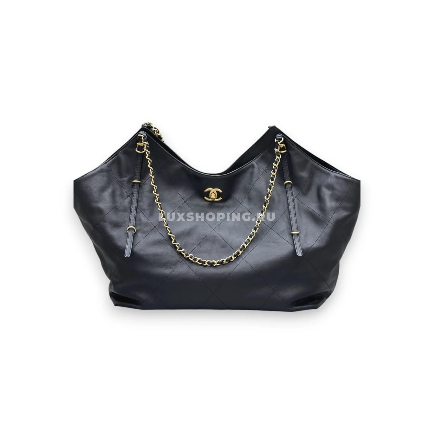 Сумка Chanel Tote черная 36×59×13 см