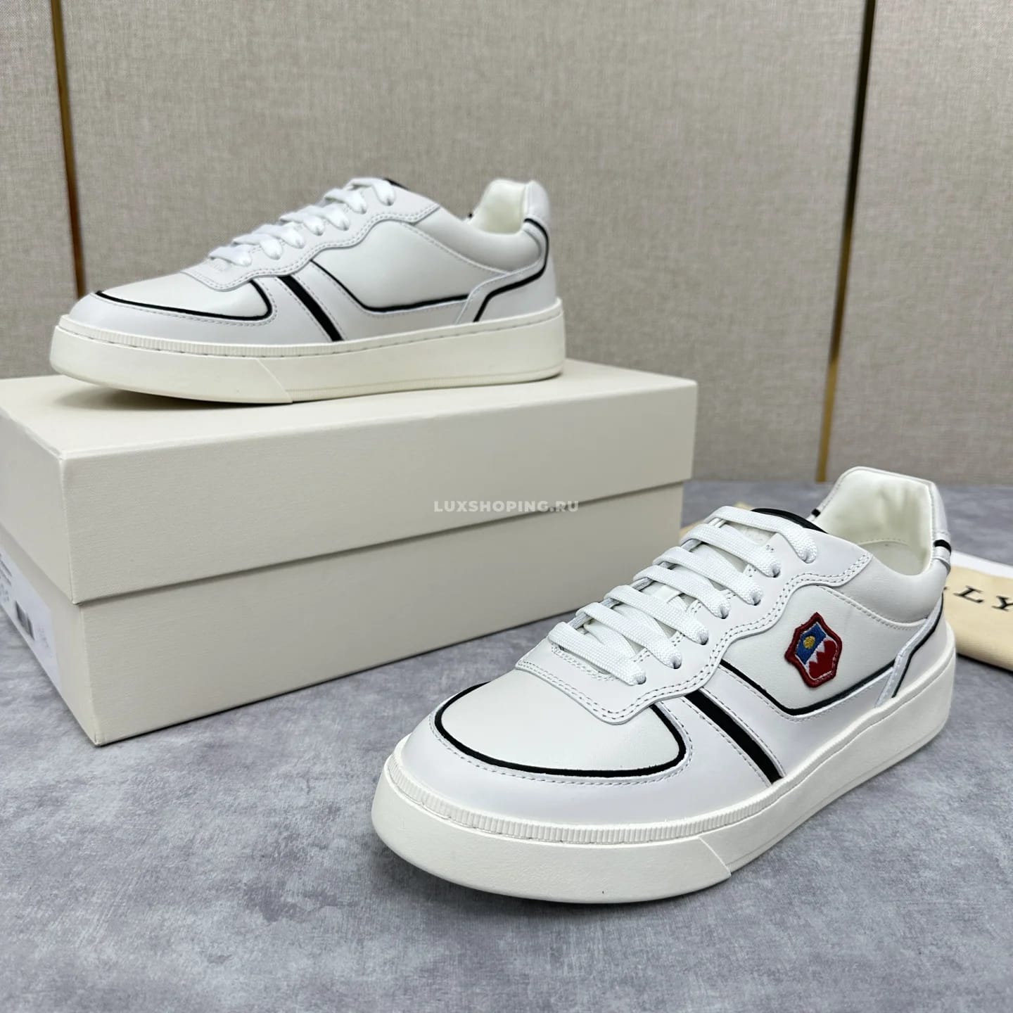 Кроссовки Bally Men's Leather Sneakers  белые - фото 2
