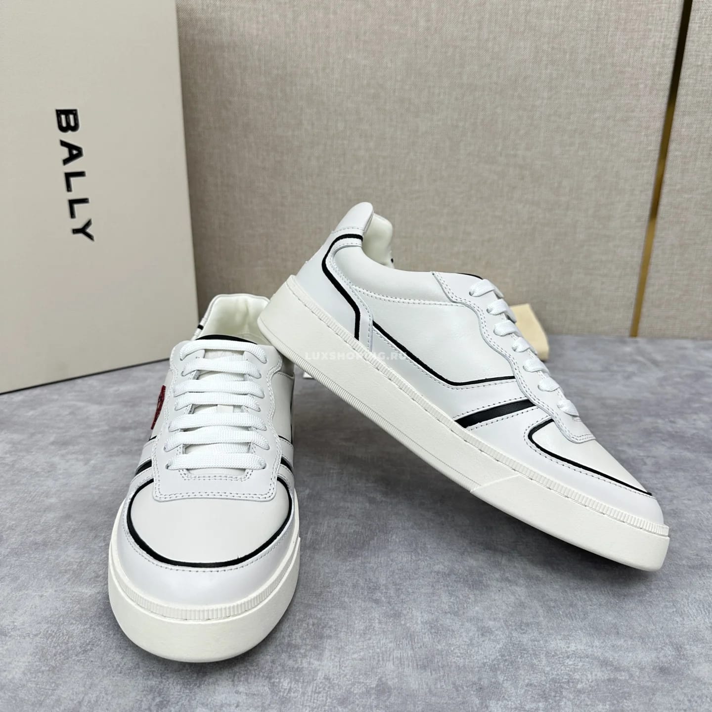 Кроссовки Bally Men's Leather Sneakers  белые - фото 5
