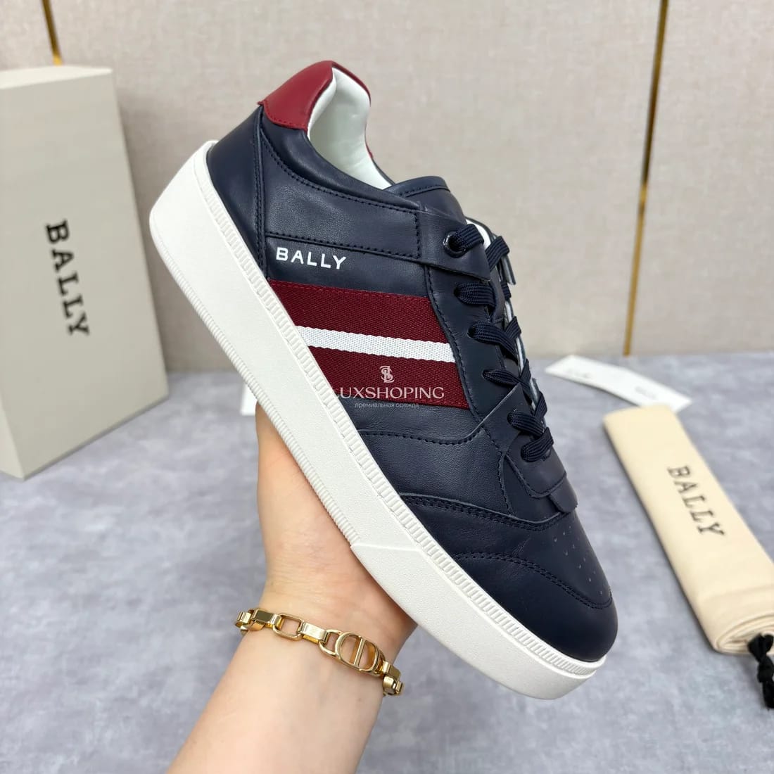 Кеды Bally мужские синие - фото 8