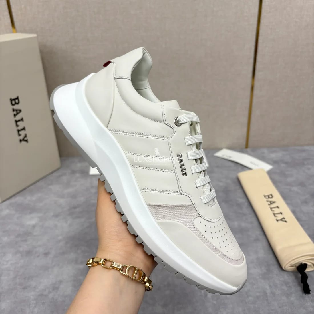 Кроссовки Bally мужские бежевые - фото 8