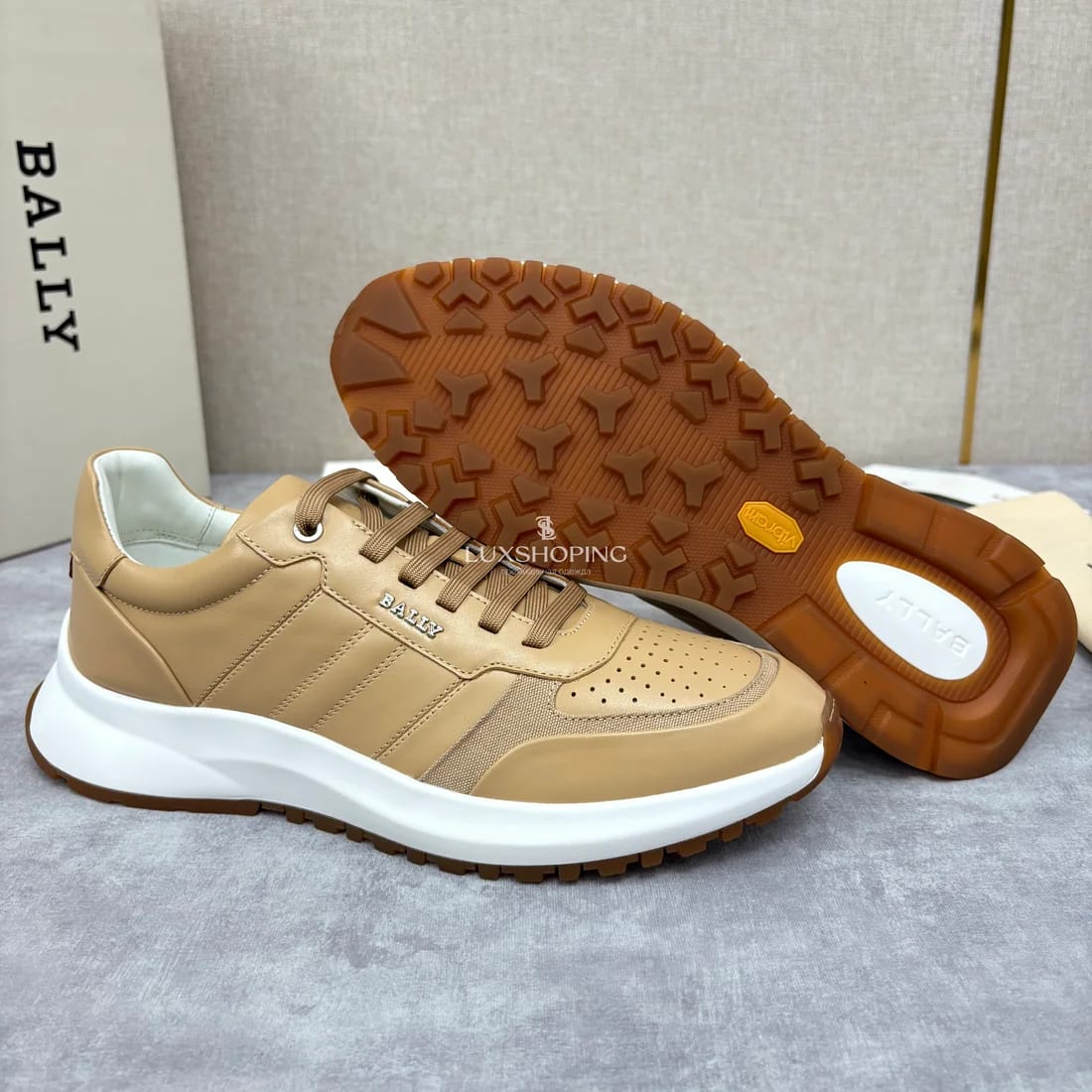 Кроссовки Bally мужские песочные - фото 6