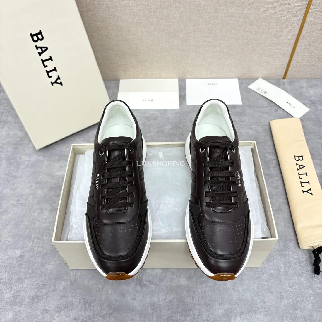 Кроссовки Bally мужские коричневые - фото 2