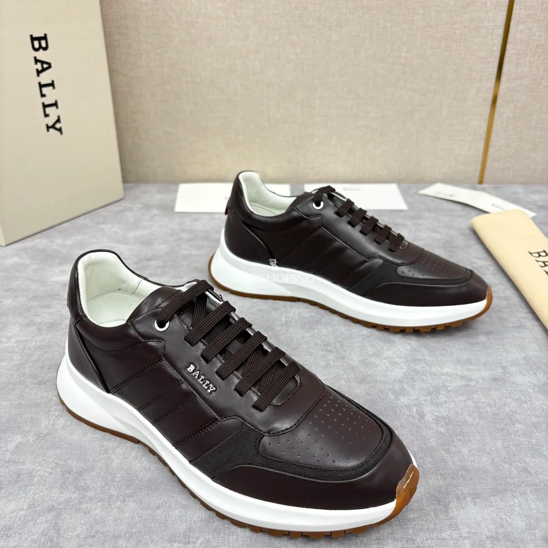 Кроссовки Bally мужские коричневые - фото 4
