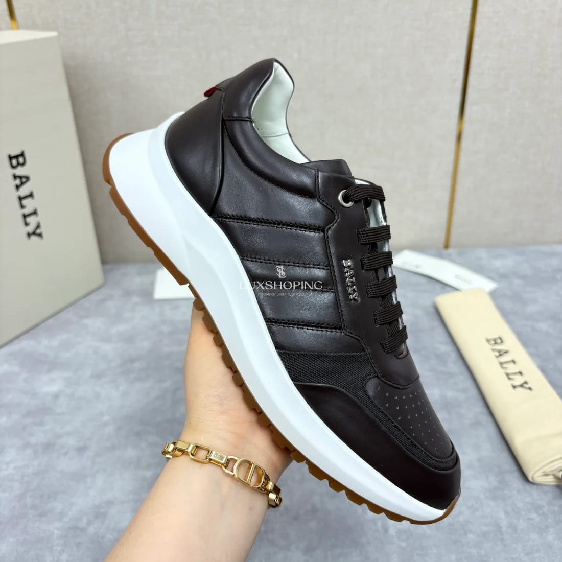 Кроссовки Bally мужские коричневые - фото 8