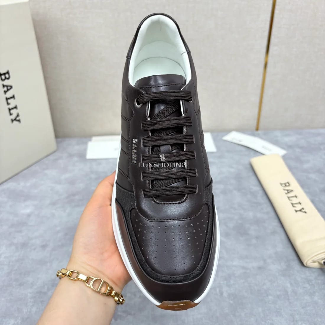 Кроссовки Bally мужские коричневые - фото 9
