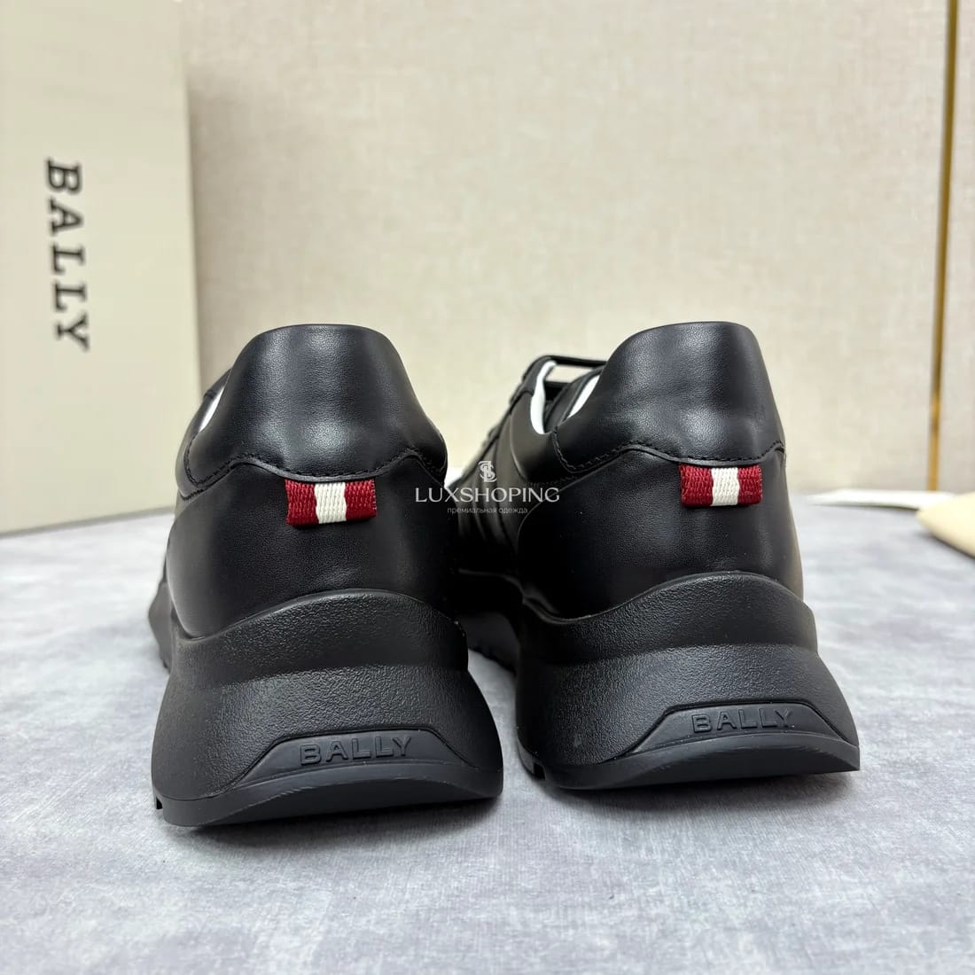 Кроссовки Bally мужские черные с черной подошвой - фото 7
