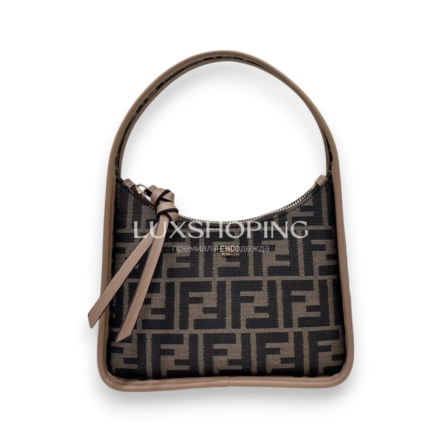 Сумка Fendi Mini коричневая 20×7.5×13 см