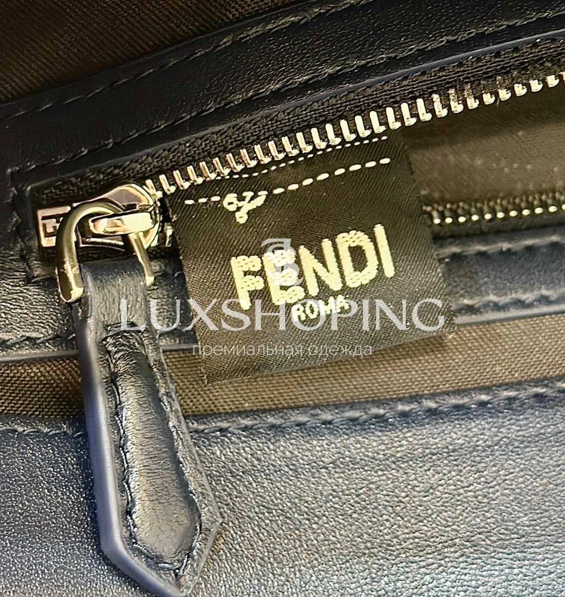 Сумка Fendi Baguette черная 27×13×5 см - фото 8