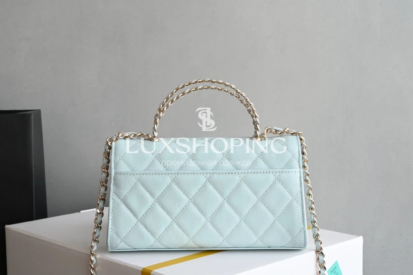 CHANEL Kelly Phone Bag  Бело-голубая жемчужина сезона 10 × 18 × 4.5 см - фото 3