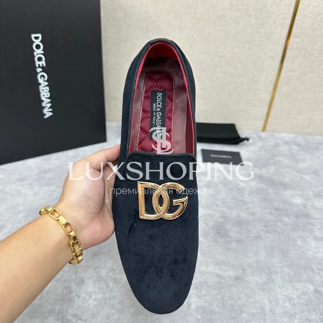 Лоферы Dolce &amp; Gabbana замшевые черные m3 - фото 6